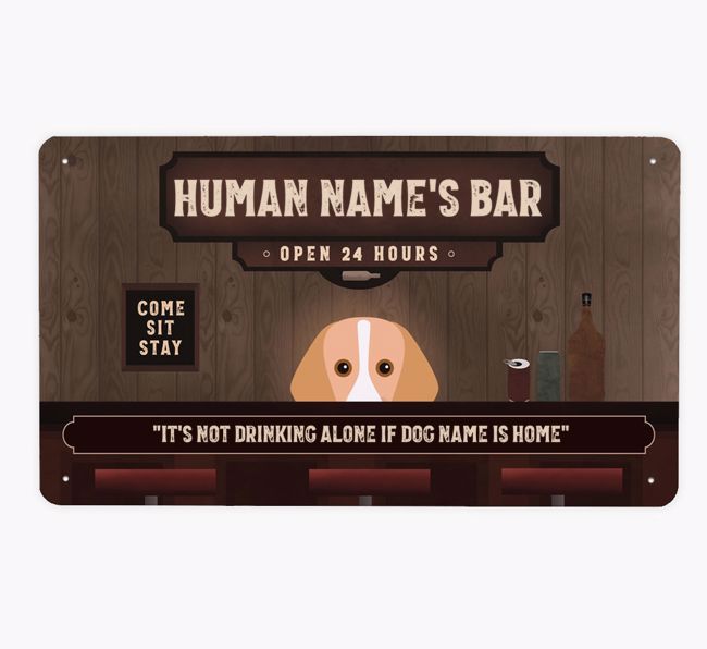 Vintage Bar: Personalised {breedFullName} Metal Sign